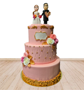 Wedding Theme 3-Tier Cake