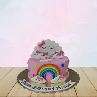 Rainbow Theme - Sweet Cloudy Rainbow