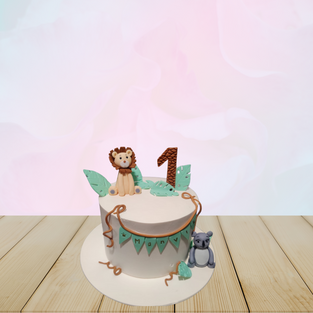 Jungle Theme - Little Safari Star Cake