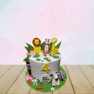 Jungle Theme - Safari Fun Cake