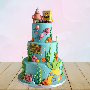 Jungle Theme - Sponge Cake Splash