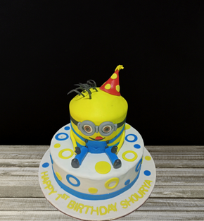 Minion Theme Cake - Minion Mischief Cake