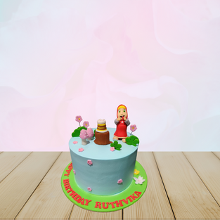 Masha and The Bear Theme - Masha’s Garden Cake