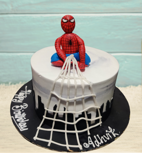 Spiderman Theme - The Amazing Web Cake