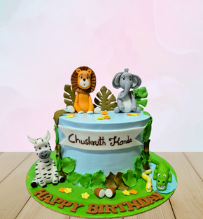 Enchanted Jungle Theme Cake