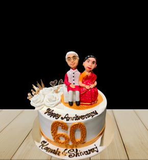 Happy 60th Anniversary Cake